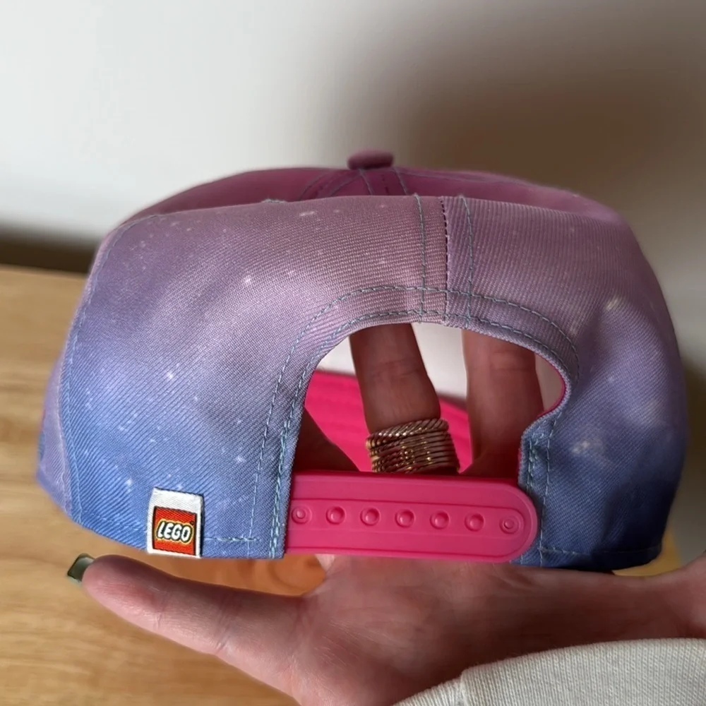 Sweet Mayhem The Lego Movie Youth OSFM Snap Back Cap Hat Pink/Violet Adjustable